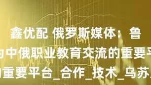 鑫优配 俄罗斯媒体：鲁班工坊成为中俄职业教育交流的重要平台_合作_技术_乌苏里斯克