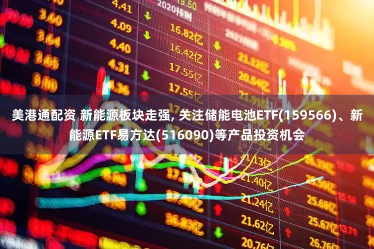 美港通配资 新能源板块走强, 关注储能电池ETF(159566)、新能源ETF易方达(516090)等产品投资机会
